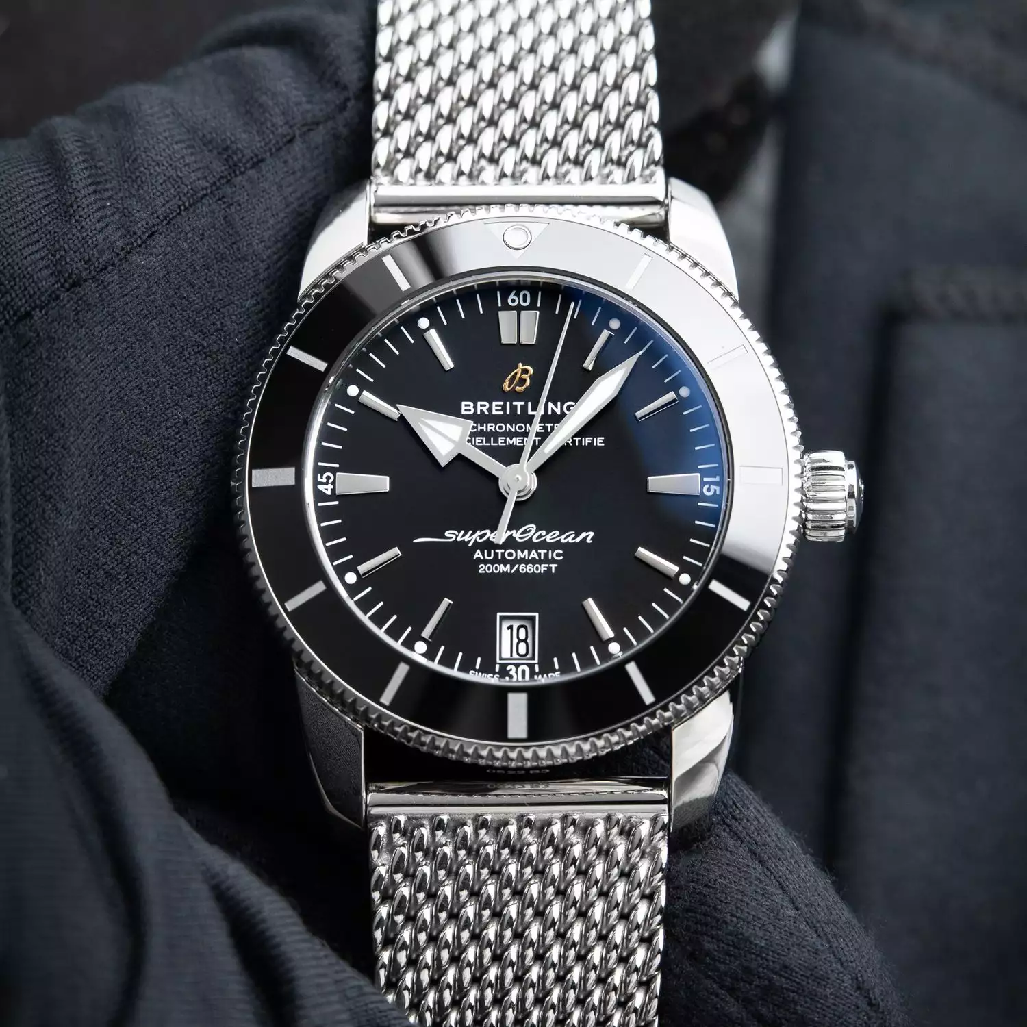 Breitling Superocean Heritage II AB2010121B1A1 Black Dial 42mm Stainless Steel Men’s Watch ( Replica )
