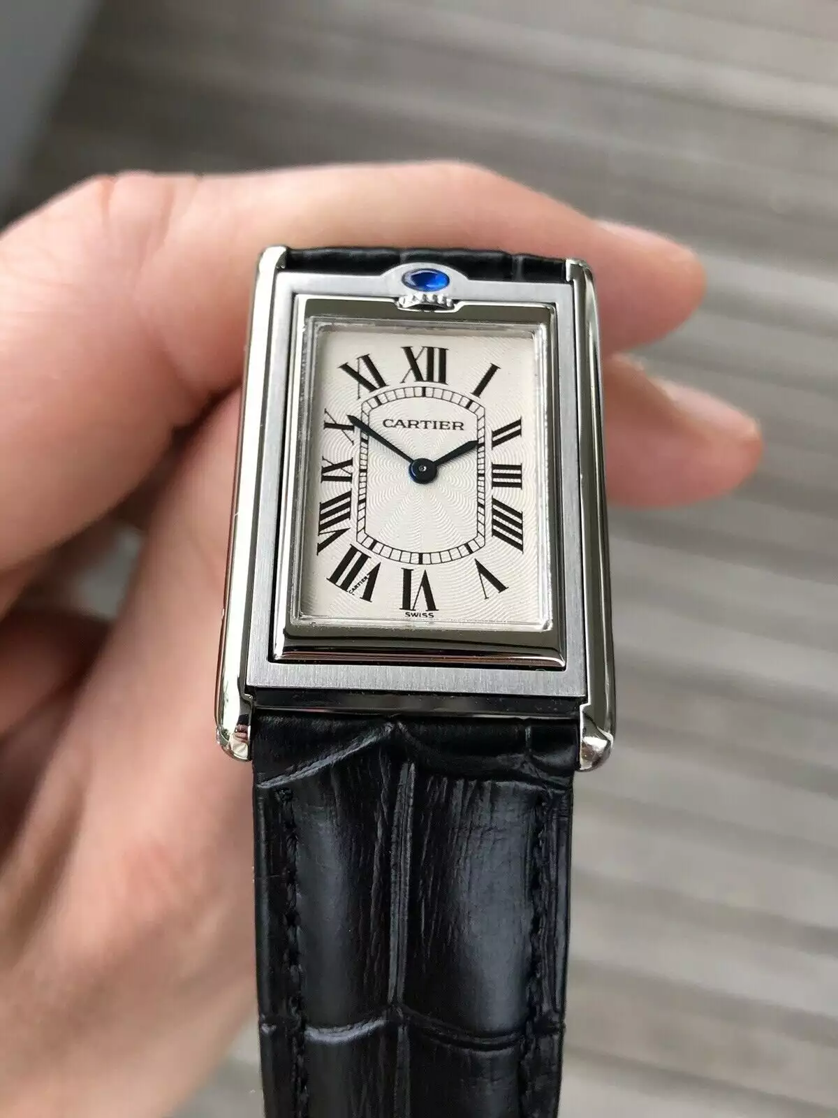 Cartier Tank Basculante 2390 Mecanique Black Watch ( Replica )