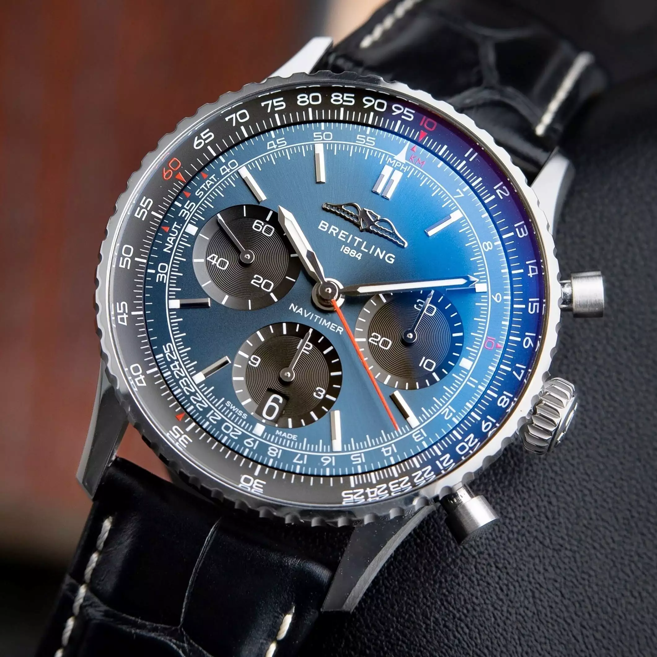 Breitling Navitimer B01 Chronograph Automatic Chronometer Blue Dial Men’s Watch Item No. AB0139241C1P1 ( Replica )