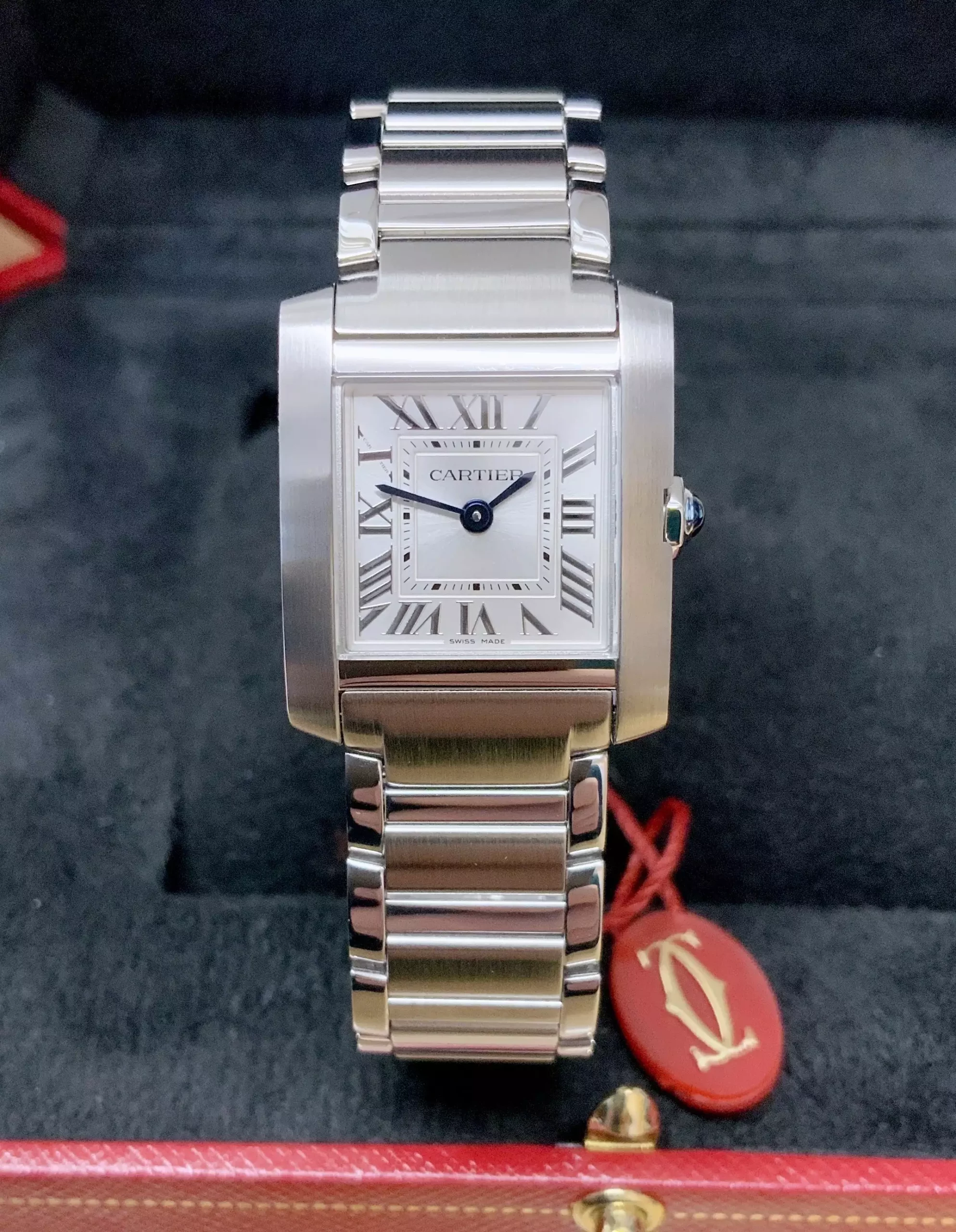 CARTIER Tank Francaise Quartz Silver Dial Ladies Watch Item No. WSTA0065 ( Replica )
