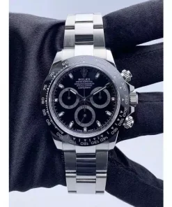 Pre-owned Rolex Daytona Chronograph Automatic Chronometer Black Dial Men’s Watch 116500LN