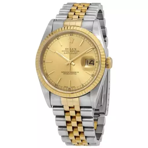 ROLEX  Datejust 36 Automatic Gold Dial Men’s Watch Item No. 16233 CSJ ( Replica )
