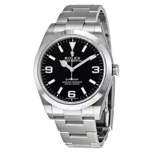 ROLEX  Explorer Automatic Chronometer Black Dial Men’s Watch Item No. 214270BKASO-3 ( Replica )