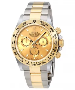 ROLEX  Cosmograph Daytona Champagne Dial Steel and 18K Yellow Gold Men’s Watch Item No. 116503/78593