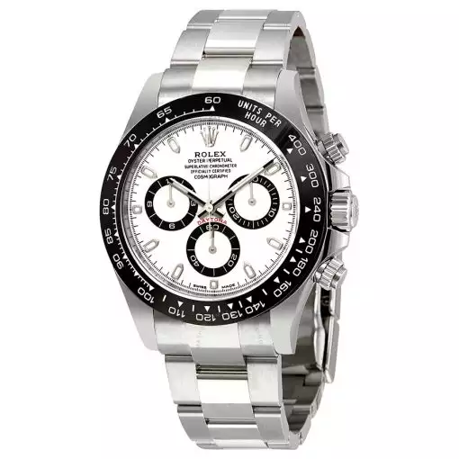 ROLEX  Cosmograph Daytona White Dial Stainless Steel Oyster Men’s Watch 116500WSO Item No. 116500LN ( Replica )