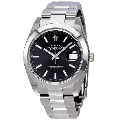 ROLEX  Datejust 41 Black Dial Automatic Stainless Steel Men’s Watch Item No. 126300BKSO ( Replica )