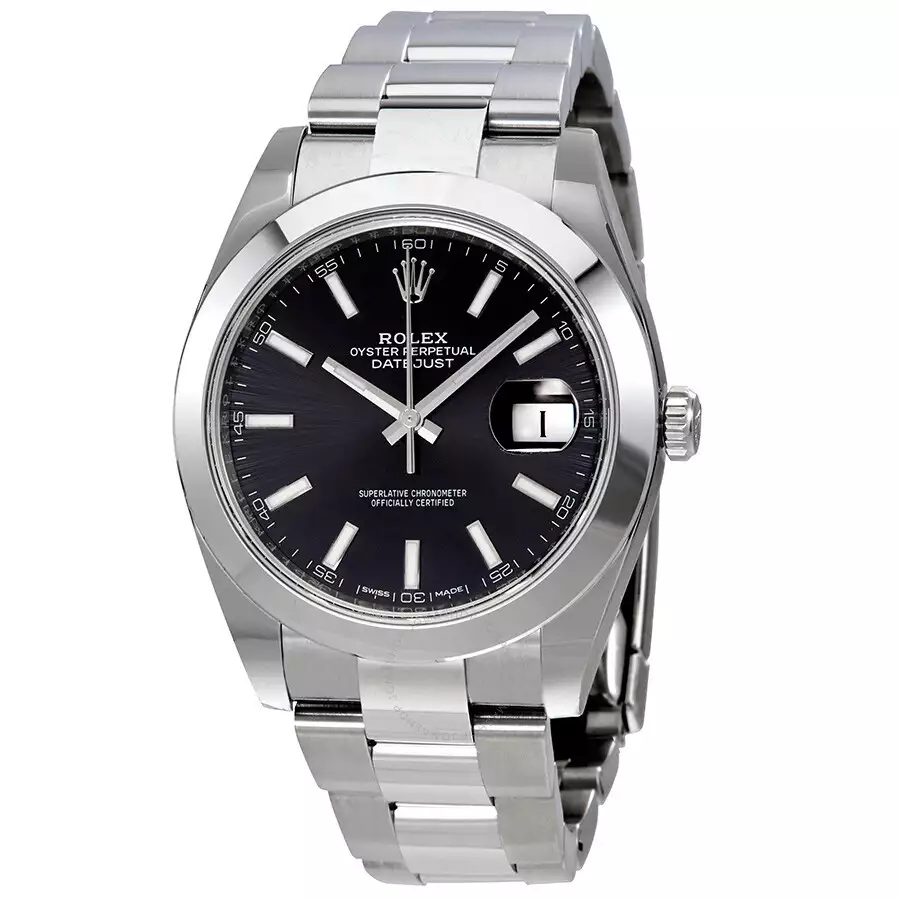 ROLEX  Datejust 41 Black Dial Automatic Stainless Steel Men’s Watch Item No. 126300BKSO ( Replica )