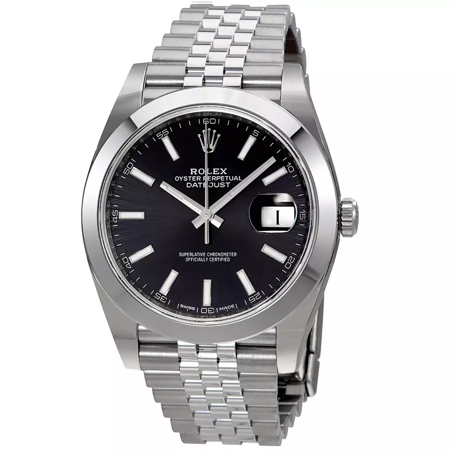 ROLEX  Datejust Black Dial Automatic Men’s Jubilee Watch Item No. 126300BKSJ ( Replica )
