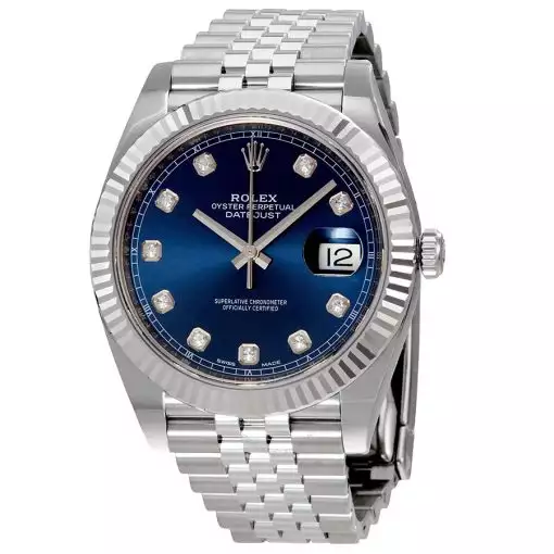 ROLEX  Datejust Blue Diamond Dial Automatic Men’s Jubilee Watch Item No. 126334BLDJ ( Replica )