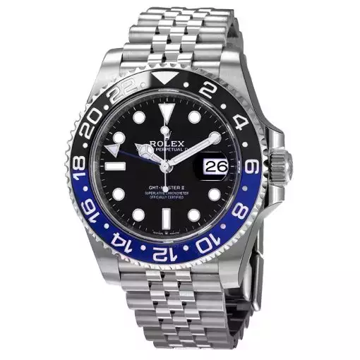 ROLEX  GMT-Master II GMT Black Dial Batman Bezel Men’s Watch Item No. 126710blnr ( Replica )