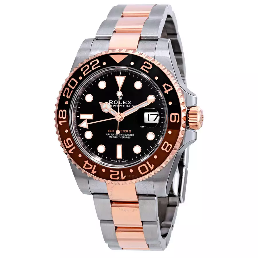 ROLEX  GMT-Master II “Root Beer” Automatic Men’s Steel and 18 ct Everose Gold Oyster Watch Item No. 126711CHNR ( Replica )