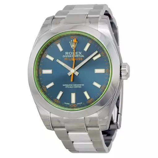 ROLEX  Milgauss Automatic Blue Dial Stainless Steel Men’s Watch 116400GV Item No. 116400GV Z-BLUE ( Replica )
