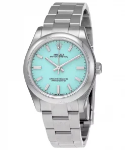 ROLEX  Oyster Perpetual 31 Automatic Chronometer Turquoise Blue Dial Ladies Watch Item No. 277200TQBLSO