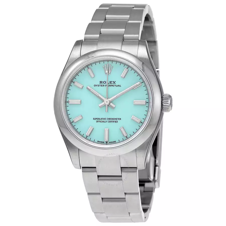 ROLEX  Oyster Perpetual 31 Automatic Chronometer Turquoise Blue Dial Ladies Watch Item No. 277200TQBLSO ( Replica )
