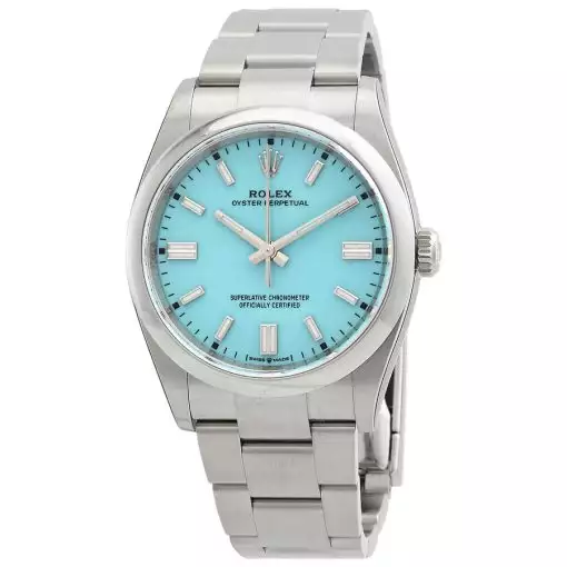 ROLEX  Oyster Perpetual 36 Automatic Chronometer “Tiffany Blue” Dial Watch Item No. 126000TQBLSO ( Replica )