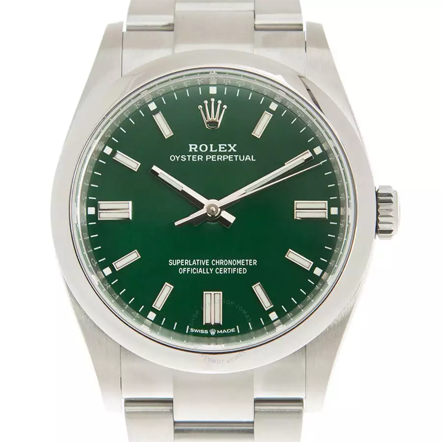 ROLEX  Oyster Perpetual Automatic Chronometer Green Dial Men’s Watch Item No. 126000GNSO ( Replica )