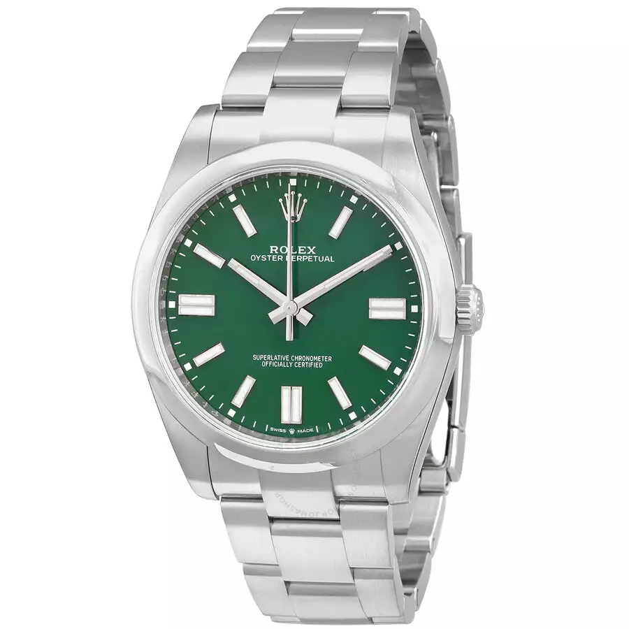ROLEX  Oyster Perpetual 41 Automatic Green Dial Men’s Watch Item No. 124300GNSO ( Replica )