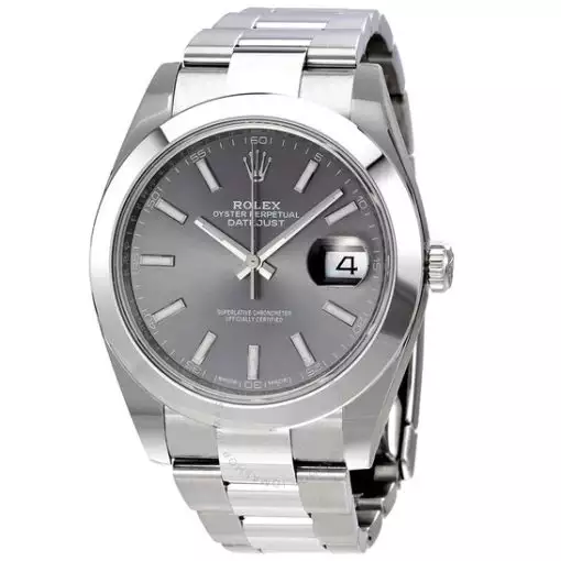Rolex Oyster Perpetual Datejust Rhodium Dial Automatic Men’s Watch 126300RSO ( Replica )