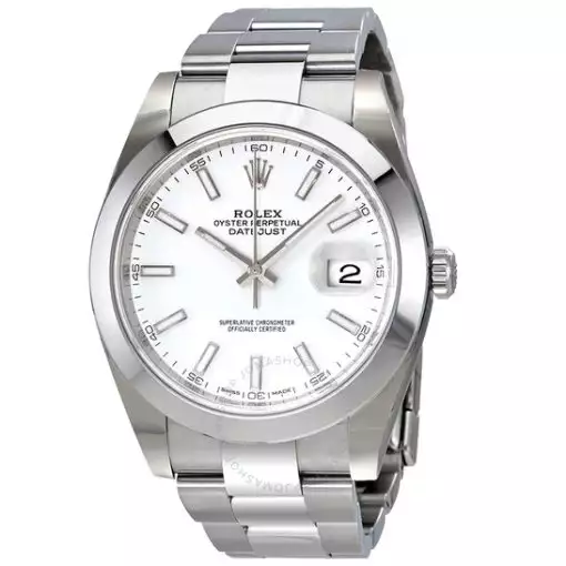 Rolex Oyster Perpetual Datejust White Dial Automatic Men’s Watch 126300WSO ( Replica )