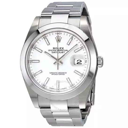 Rolex Oyster Perpetual Datejust White Dial Automatic Men’s Watch 126300WSO ( Replica )