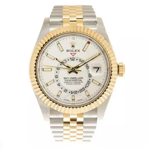 Rolex Oyster Perpetual Sky-Dweller Automatic Chronometer White Dial Men’s Watch 326933WSJ ( Replica )