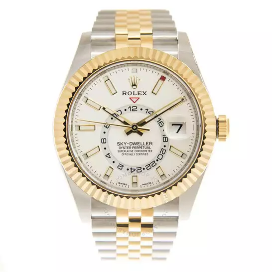Rolex Oyster Perpetual Sky-Dweller Automatic Chronometer White Dial Men’s Watch 326933WSJ ( Replica )