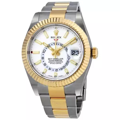 Rolex Oyster Perpetual Sky-Dweller Automatic Men’s Two-tone Watch 326933WSO ( Replica )