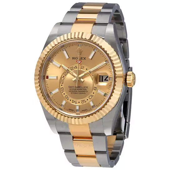 Rolex Oyster Perpetual Sky-Dweller Champagne Dial Men’s Watch 326933CSO ( Replica )