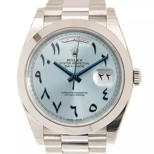 Rolex President Automatic Chronometer Blue “Arabic Dial” Dial Men’s Watch M228206-0025 ( Replica )