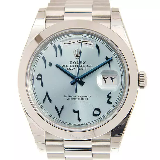 Rolex President Automatic Chronometer Blue “Arabic Dial” Dial Men’s Watch M228206-0025 ( Replica )