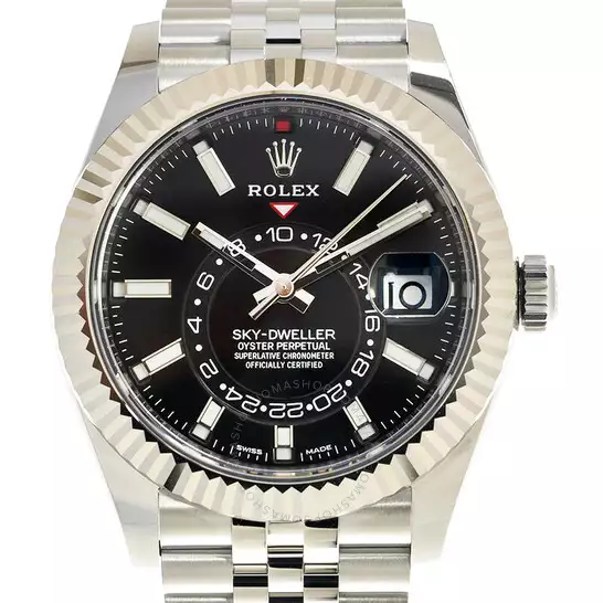Rolex Sky-Dweller Automatic Chronometer Black Dial Men’s Watch 326934BKSJ ( Replica )