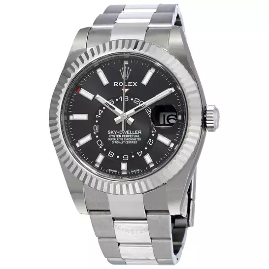Rolex Sky-Dweller Black Dial Automatic Men’s Oyster Watch 326934BKSO ( Replica )