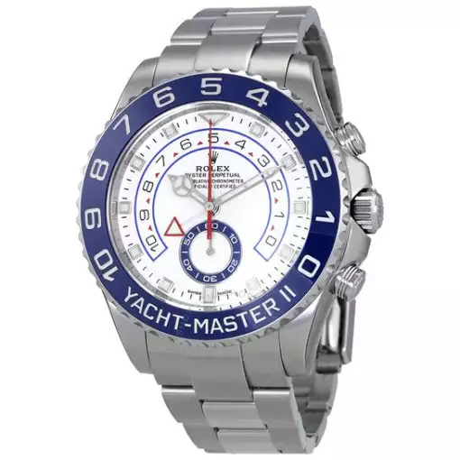 Rolex Yacht-Master II White Dial Automatic Men’s Watch 116680-0002 ( Replica )